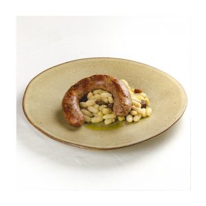 Butifarra con judias secas